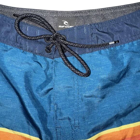Rip Curl Shorts Mens 30 Blue Red Boardshorts Swim Trunks Drawstring CB07R7 Logo - Picture 4 of 9